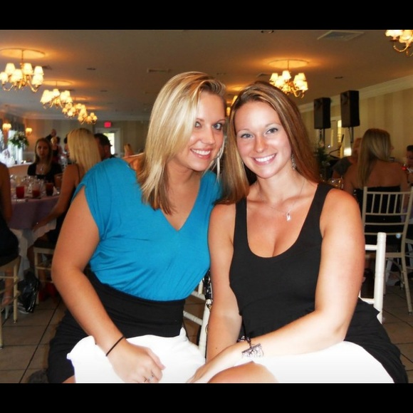 Express blue and black color block dress - Picture 2 of 5